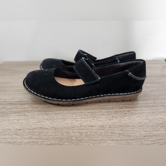 Clarks Black Suede Leathet Tamitha Aster Mary Jane Loafer - Picture 5 of 11
